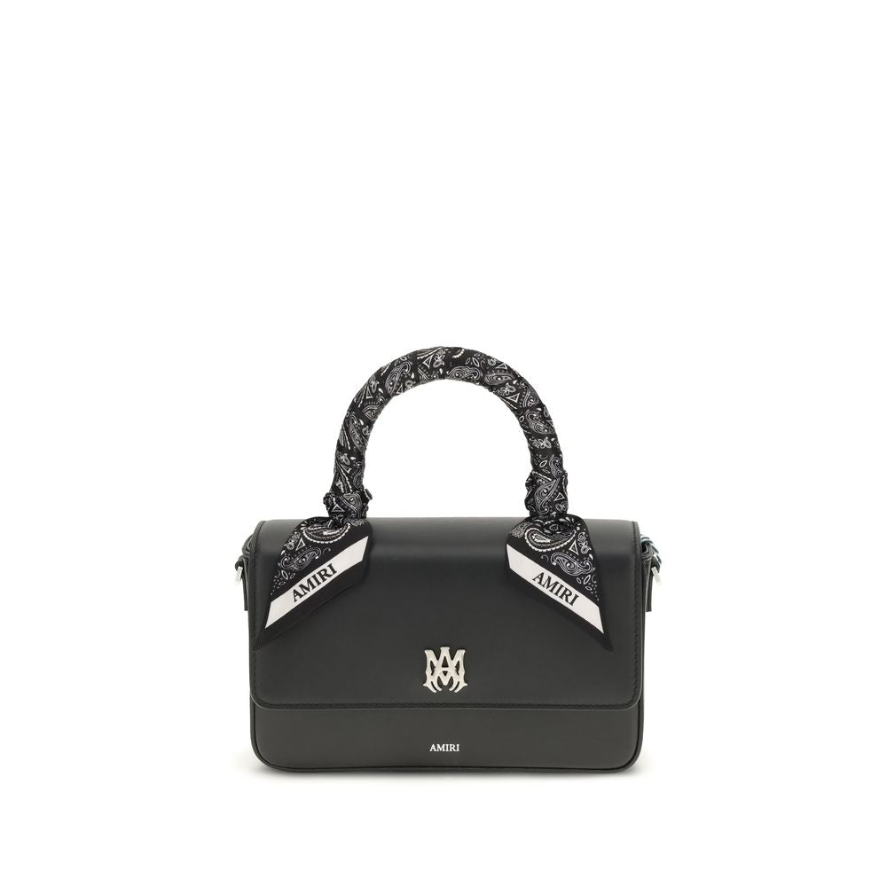 Amiri Black Calf Leather Bos Taurus Shoulder Bag Amiri