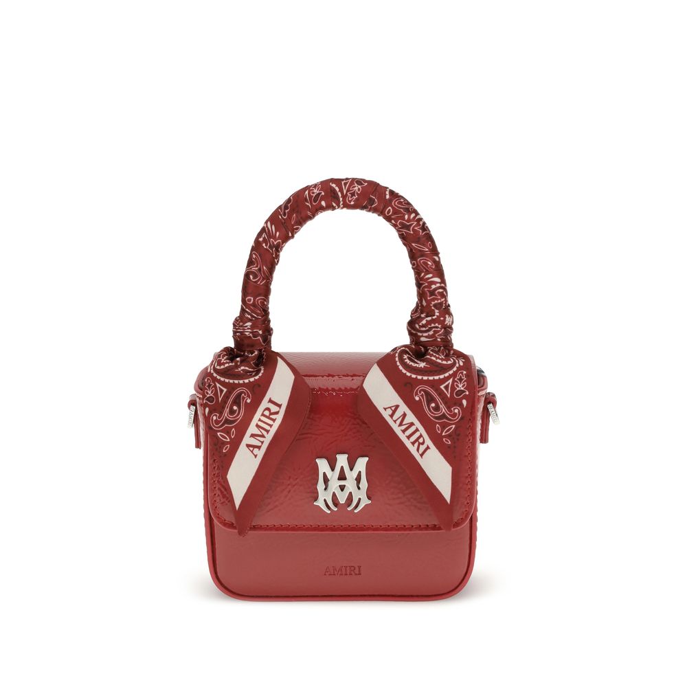 Amiri Red Calf Leather Bos Taurus Handbag Amiri