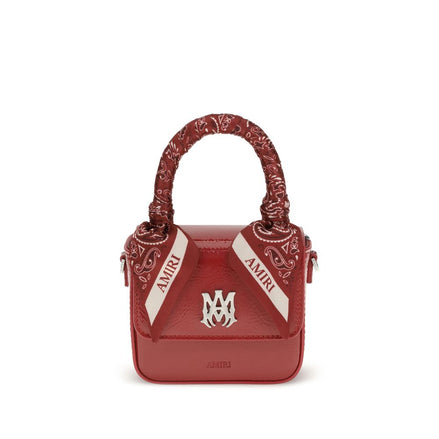 Amiri Red Calf Leather Bos Taurus Handbag Amiri