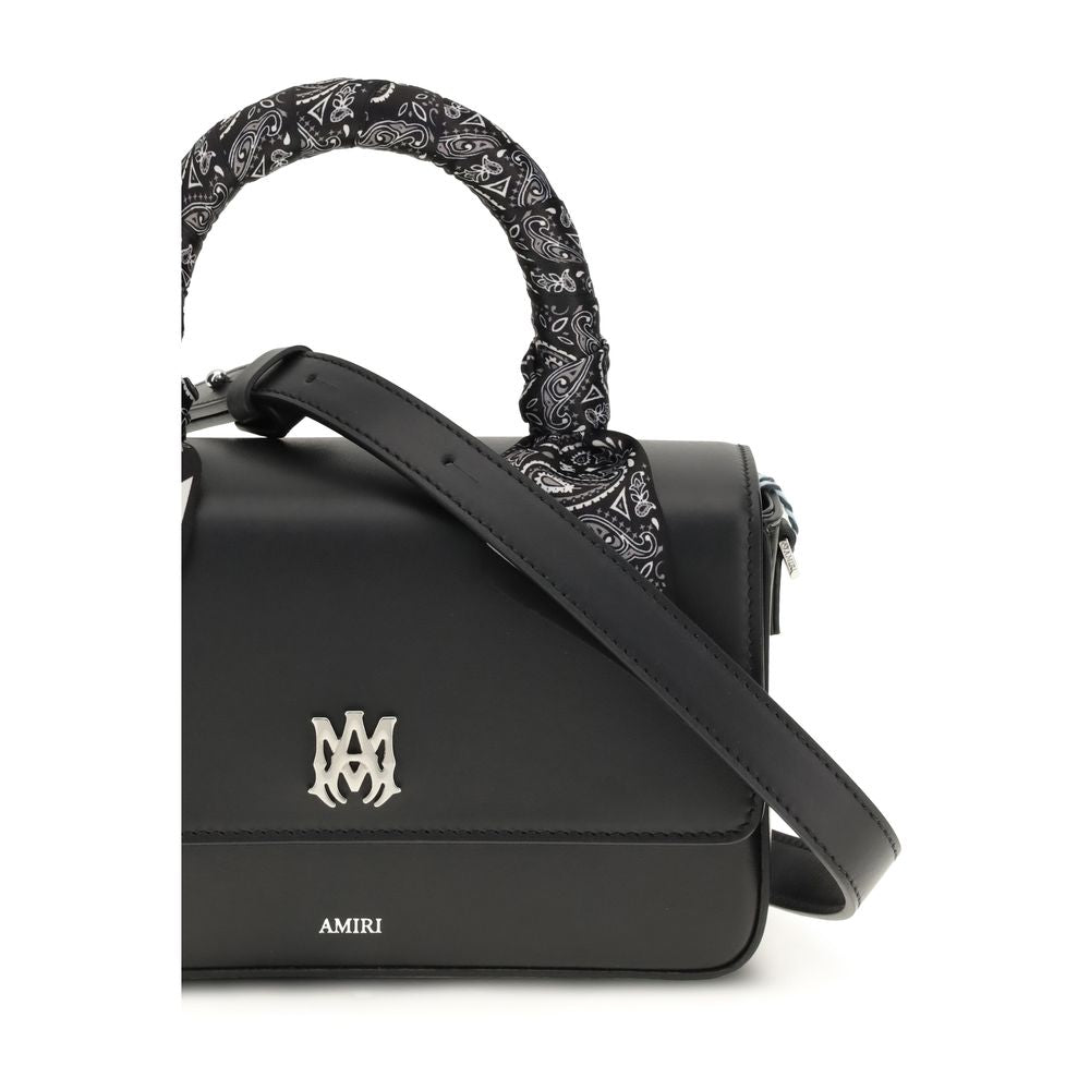 Amiri Black Calf Leather Bos Taurus Shoulder Bag Amiri