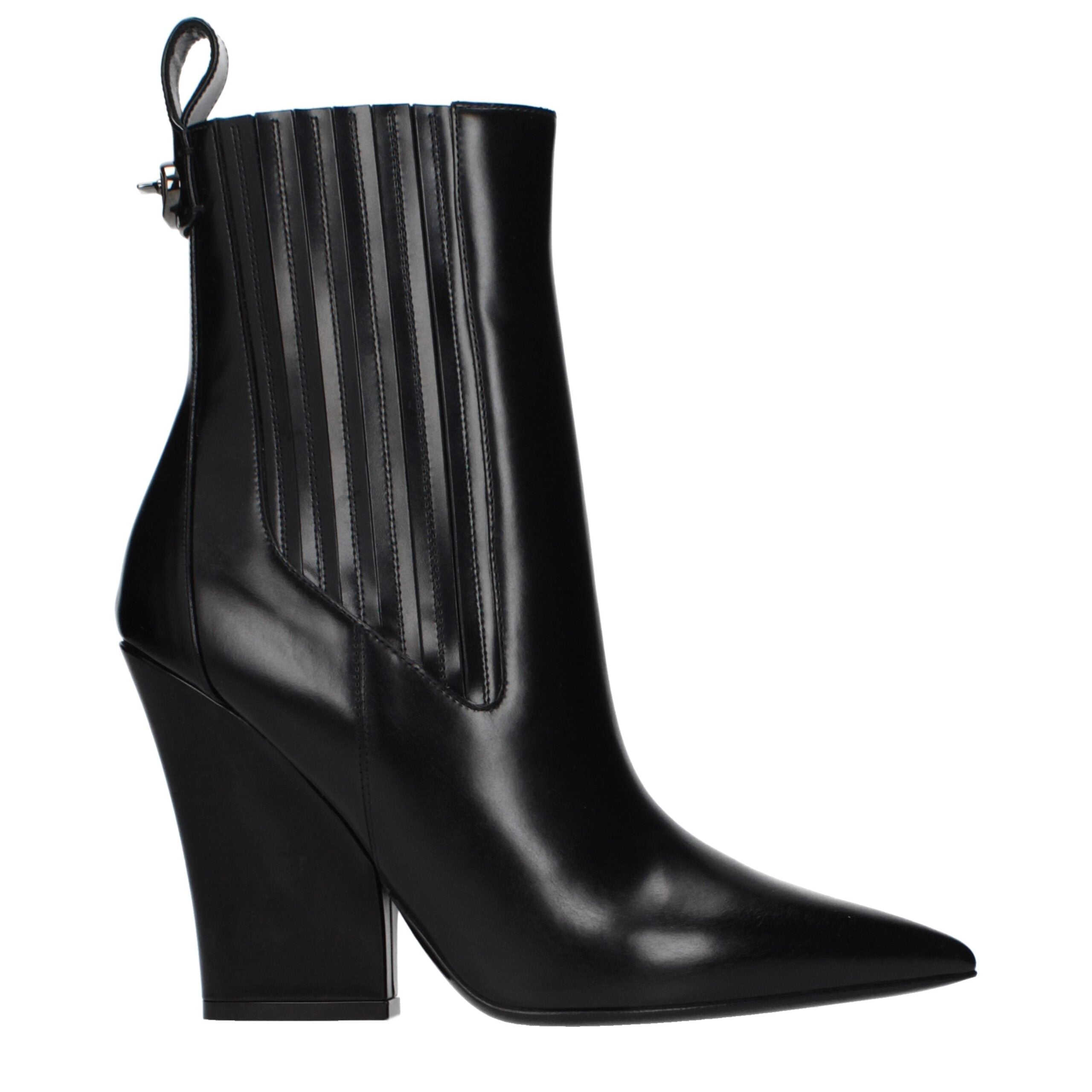 Valentino Garavani Black Leather Ankle Boots Valentino Garavani