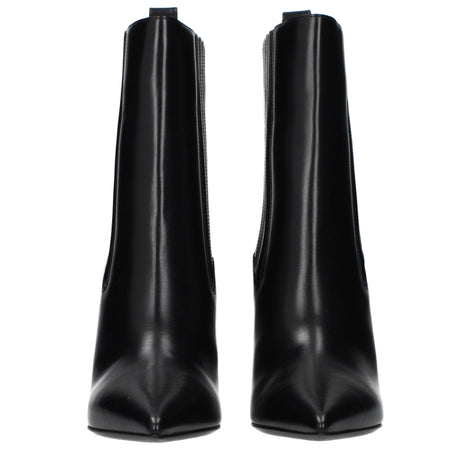 Valentino Garavani Black Leather Ankle Boots Valentino Garavani