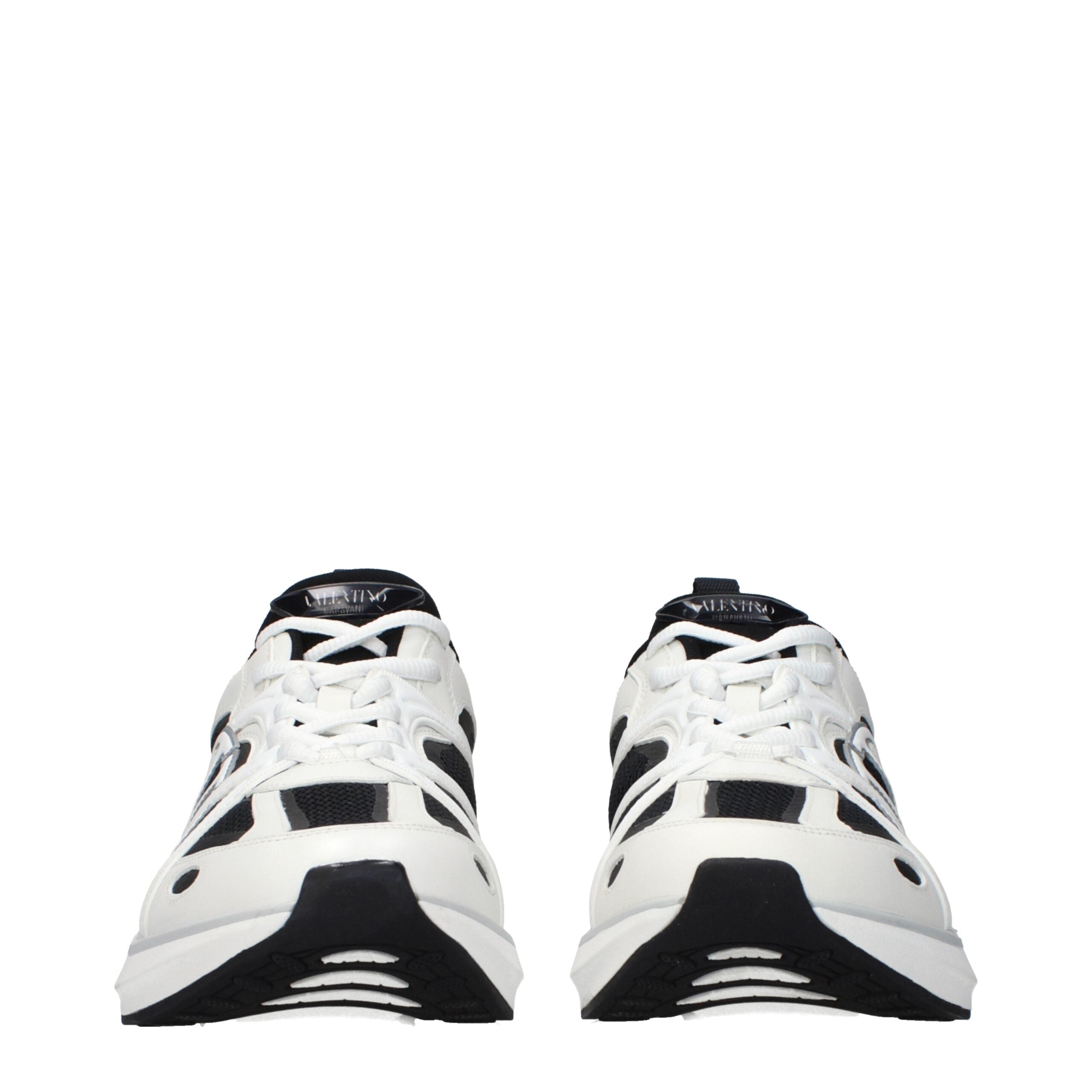 Valentino Garavani White Fabric Athletic Sneakers Valentino Garavani