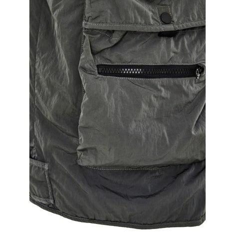 Paul & Shark Gray Polyester Sleveless Jacket Paul & Shark