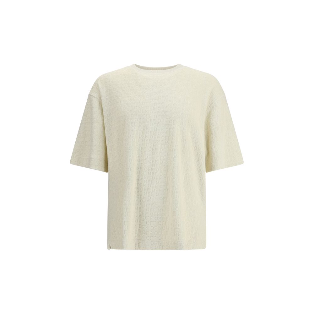 Off-White Cream Cotton T-Shirt Off-White