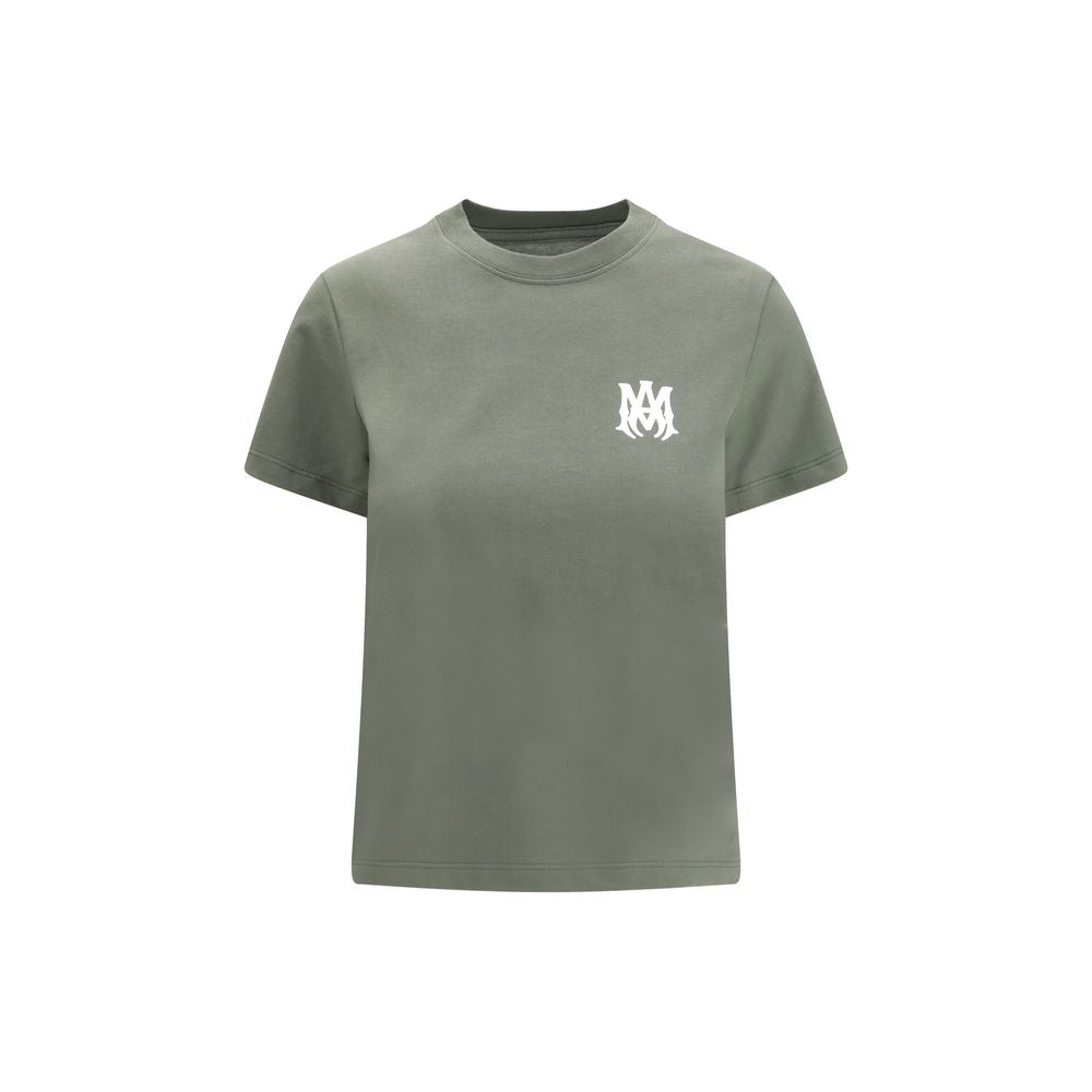 Amiri Green Cotton T-Shirt Amiri