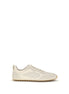 Tory Burch Cream Calf Leather Bos Taurus Low Top Sneakers Tory Burch