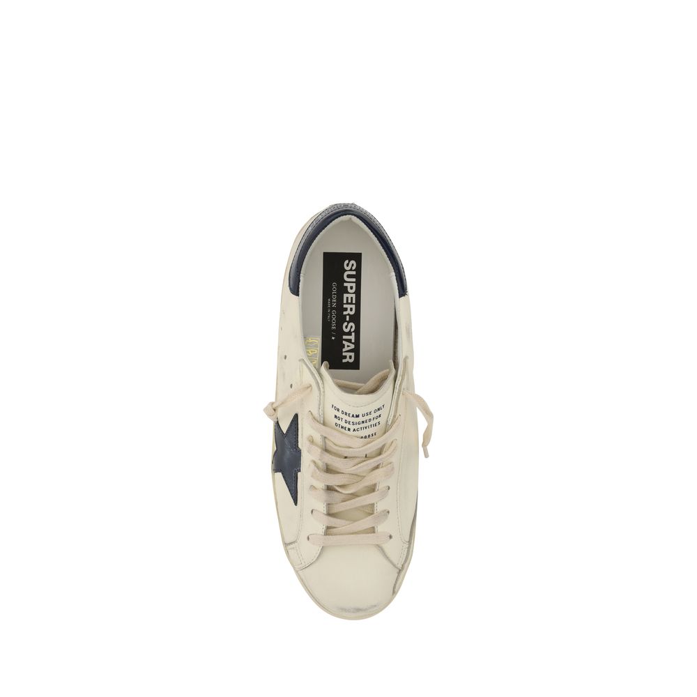 Golden Goose White Goatskin Low Top Sneakers Golden Goose