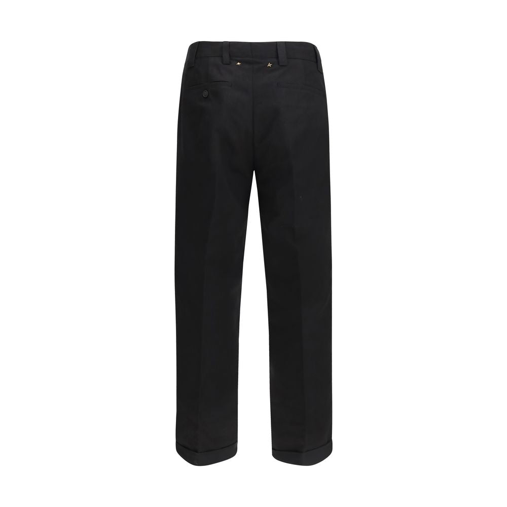 Golden Goose Black Cotton Chino Pants Golden Goose