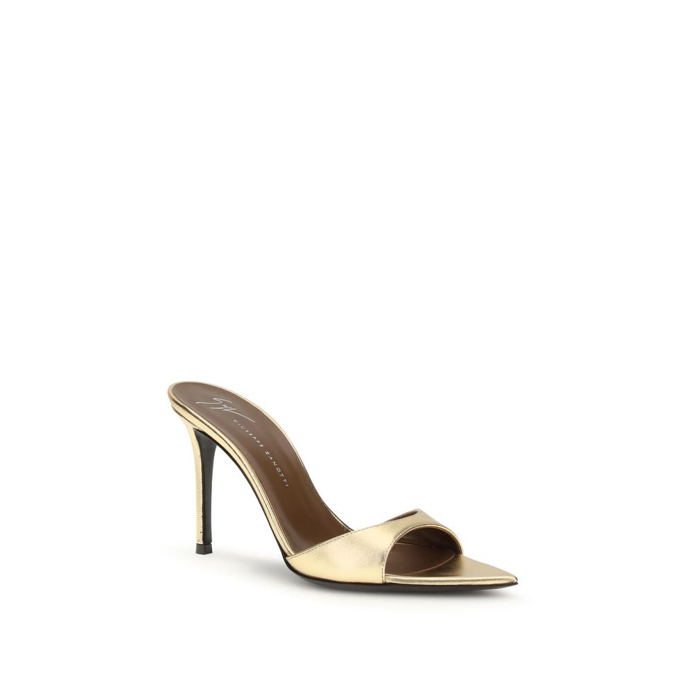 Giuseppe Zanotti Gold Leather Stiletto Heel Sandals Giuseppe Zanotti