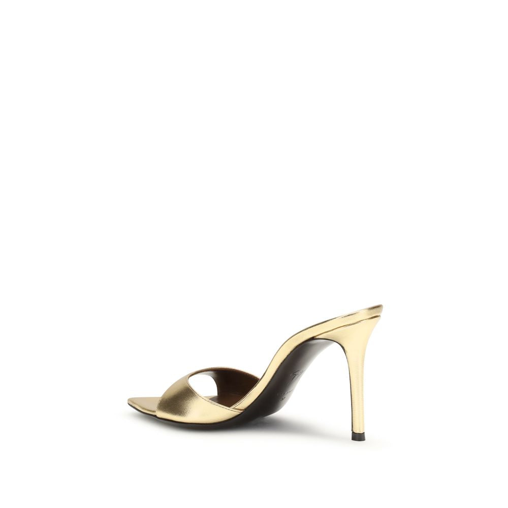 Giuseppe Zanotti Gold Leather Stiletto Heel Sandals Giuseppe Zanotti
