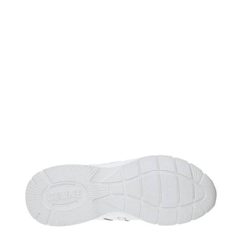 Celine White Leather Athletic Sneakers Celine