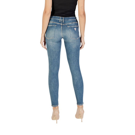 Guess Blue Cotton Skinny Jeans Guess