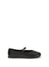 Prada Black Lamb Ovis Aries Aries Ballet Flats Prada