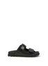 Miu Miu Black Napa Leather / Calf Bos Taurus Slippers Miu Miu