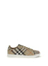 Burberry Beige Cotton Low Top Sneakers Burberry