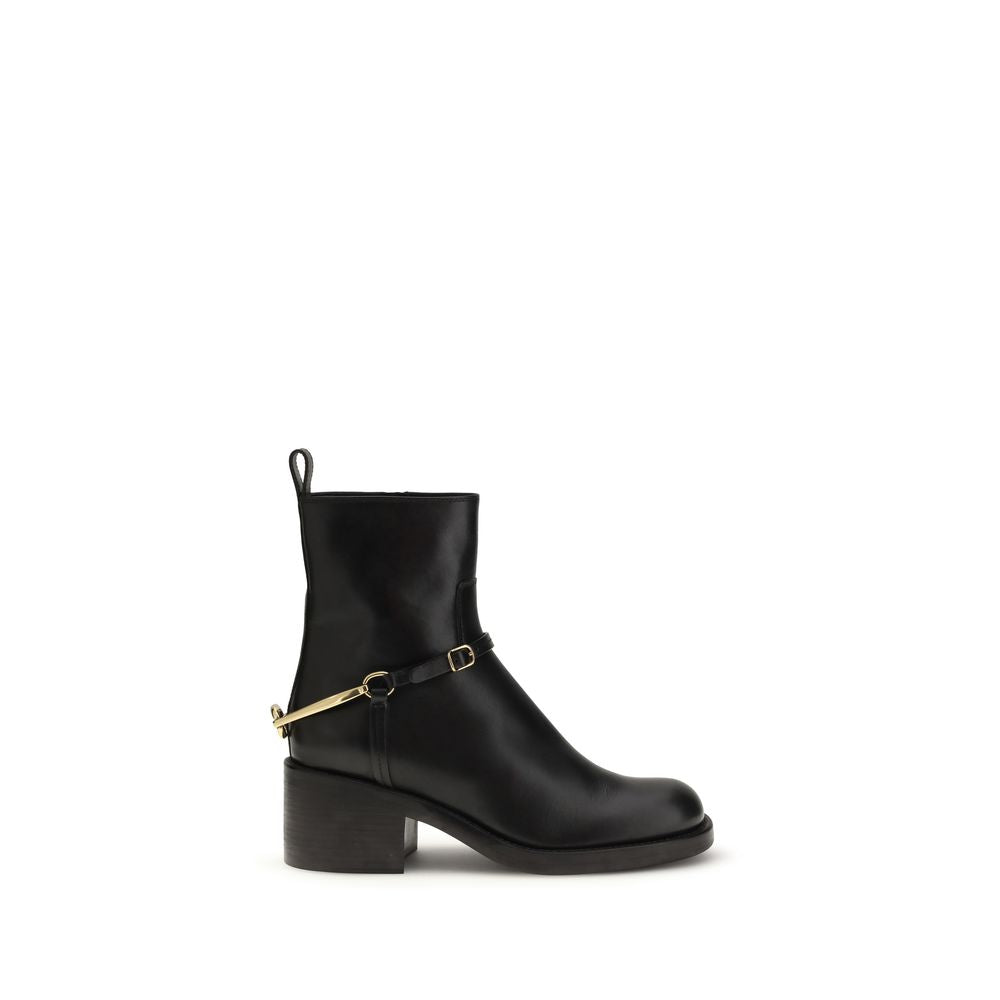 Chloé Black Lamb Ovis Aries Aries Ankle Boots Chloé