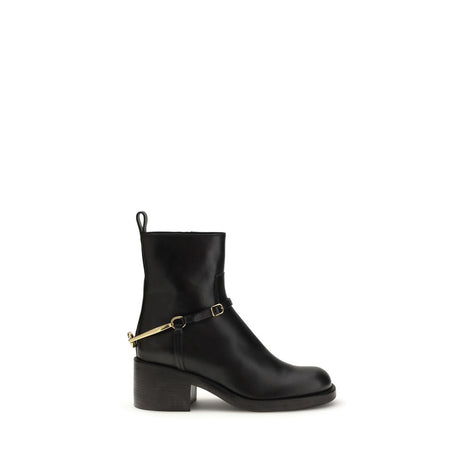 Chloé Black Lamb Ovis Aries Aries Ankle Boots Chloé