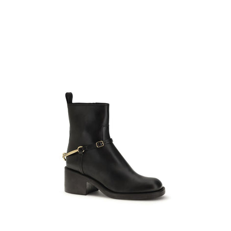 Chloé Black Lamb Ovis Aries Aries Ankle Boots Chloé