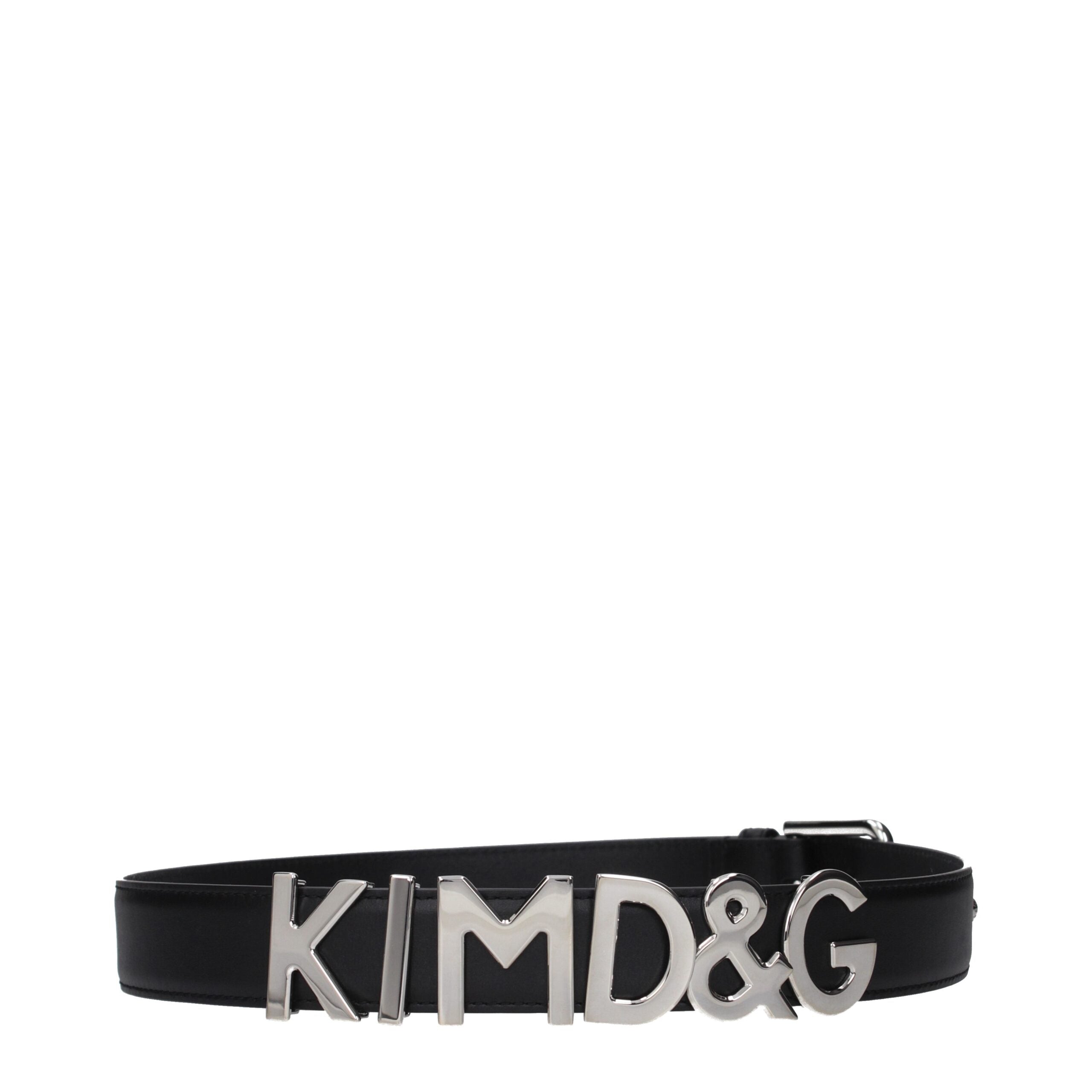 Dolce & Gabbana Black Leather Regular Belt Dolce & Gabbana