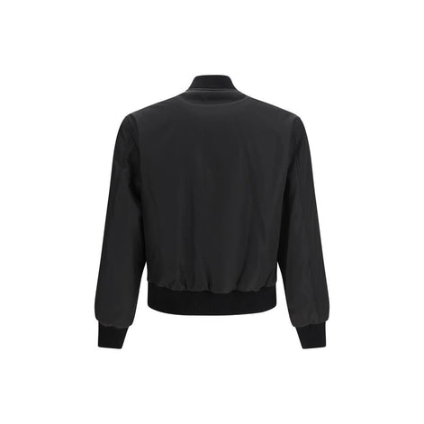 Versace Black Polyamide Bomber Versace