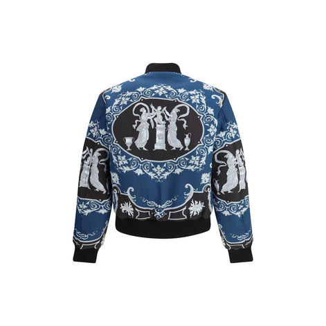 Versace Black Polyamide Bomber Versace