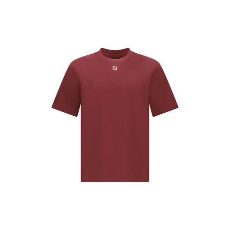 Fendi Bordeaux Cotton T-Shirt Fendi