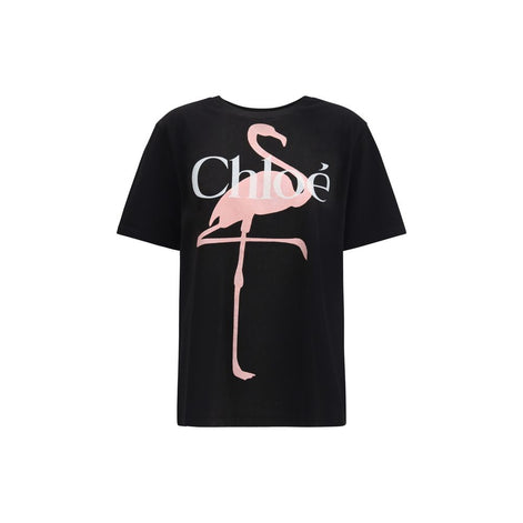 Chloé Black Cotton T-Shirt Chloé