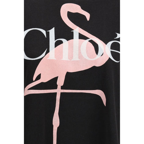 Chloé Black Cotton T-Shirt Chloé