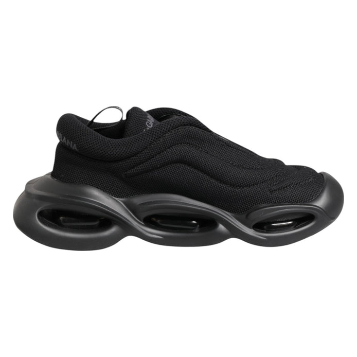 Dolce &amp; Gabbana Schwarze Slip-On Low Top Wave Sneakers
