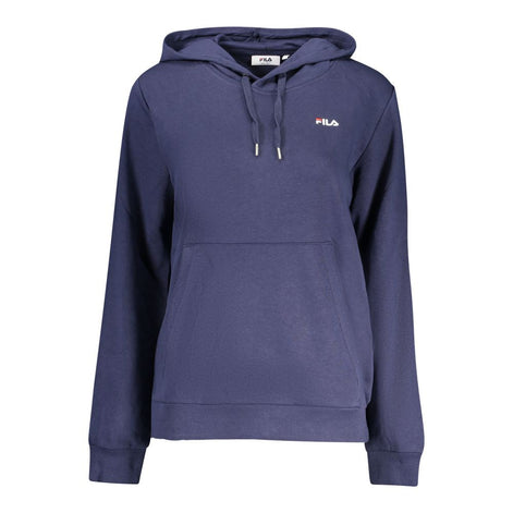 Fila Blue Cotton Women's Hooded Sweatshirt Fila