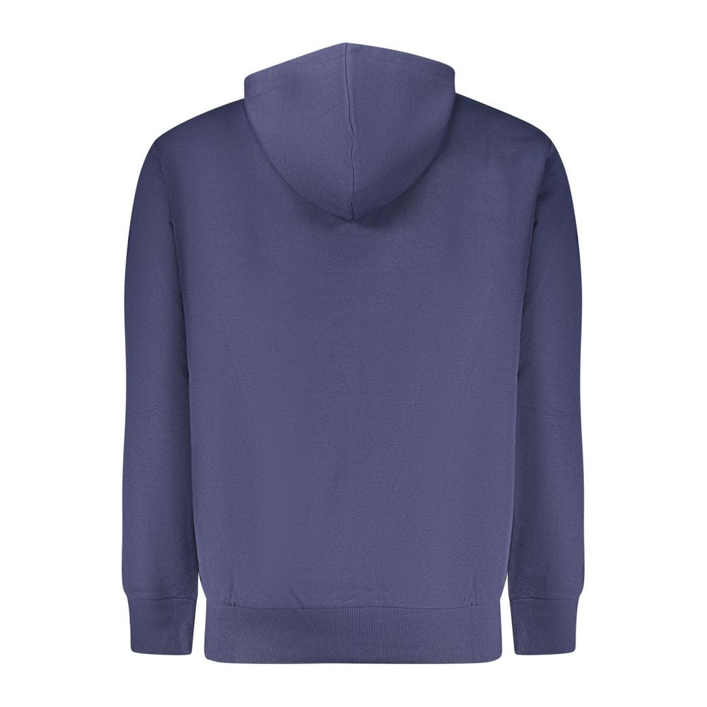 Fila Blue Cotton Mens Sweatshirt with Hood Fila