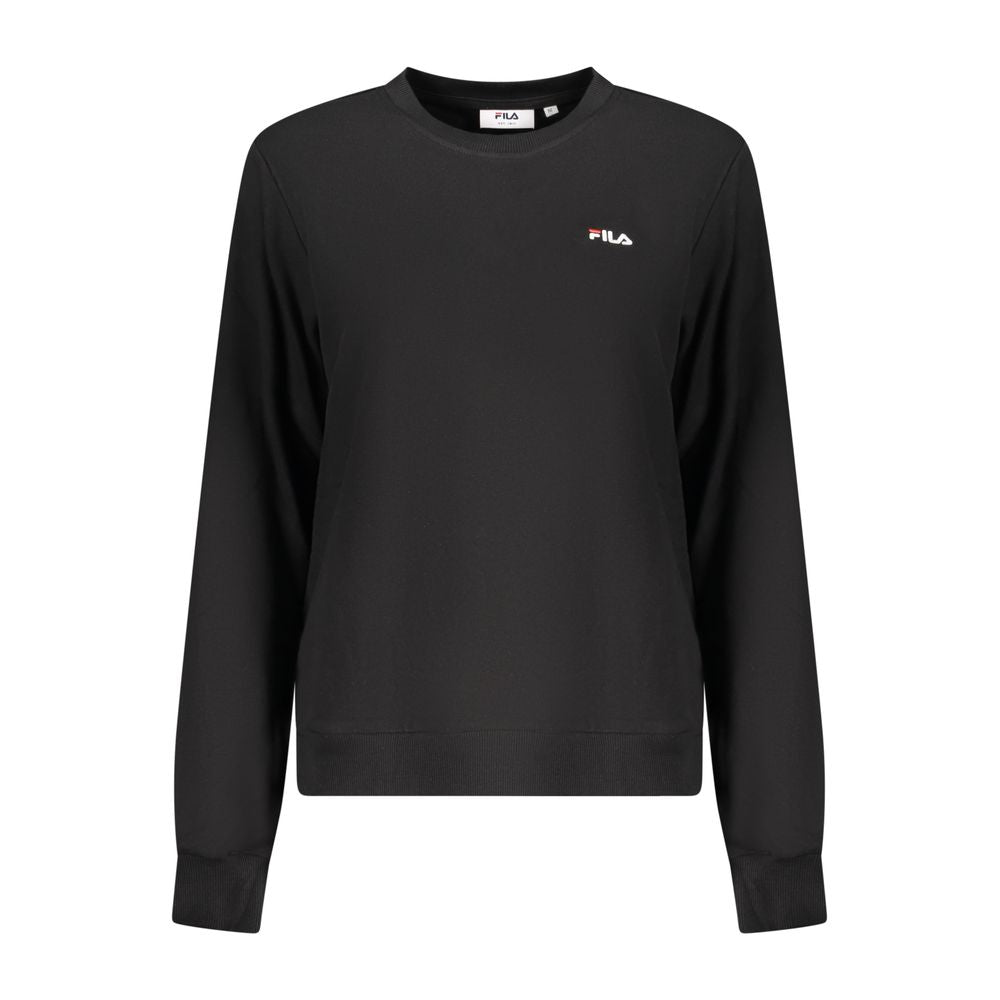 Fila Black Organic Cotton Women Sweatshirt Fila