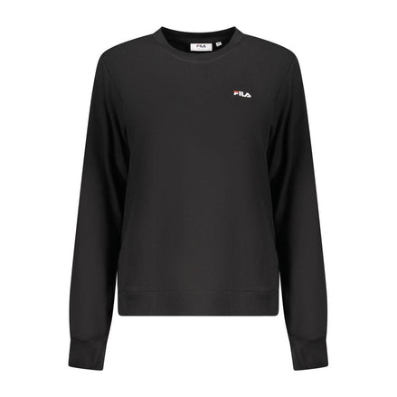 Fila Black Organic Cotton Women Sweatshirt Fila