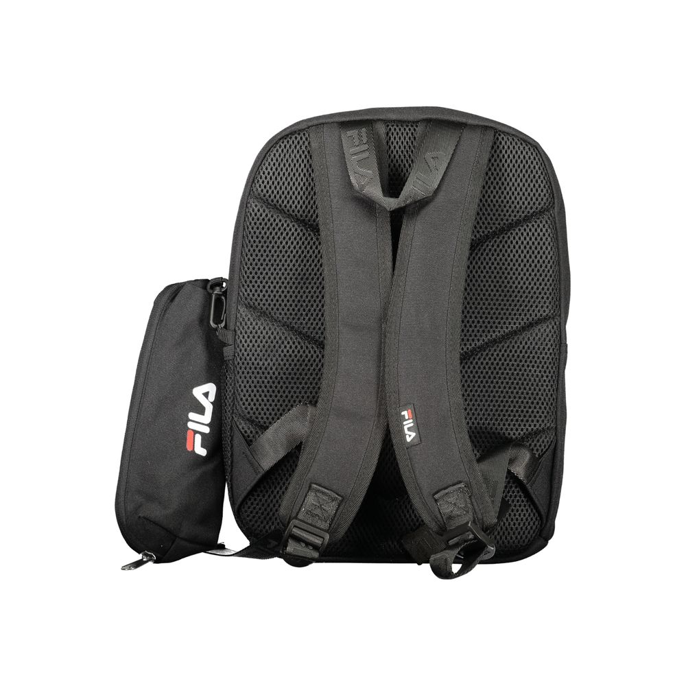 Fila Black Polyester Men Backpack Fila