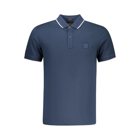 Hugo Boss Blu Cotton Men Polo Hugo Boss