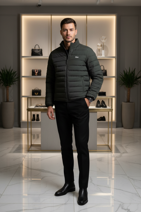 Veste Fila Nero en polyester pour homme