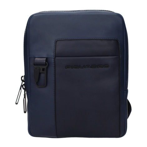 Piquadro Blue Leather Crossbody Bag Piquadro