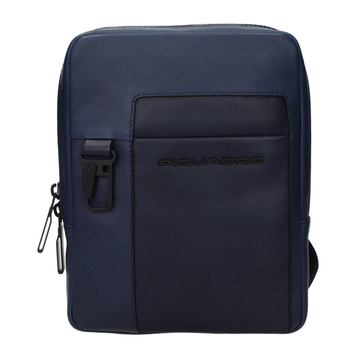 Piquadro Blue Leather Crossbody Bag Piquadro