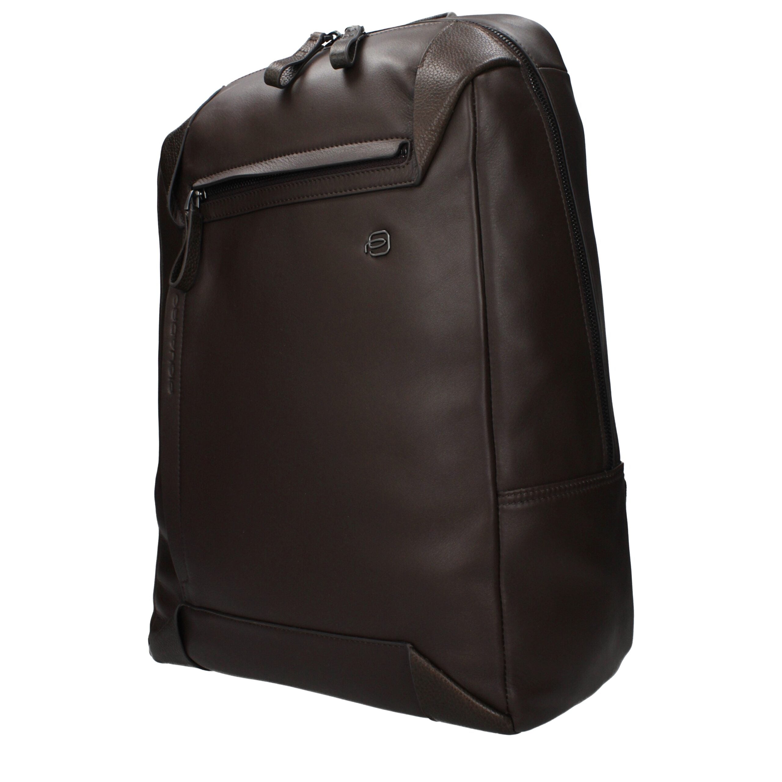 Piquadro Brown Leather Backpack Piquadro