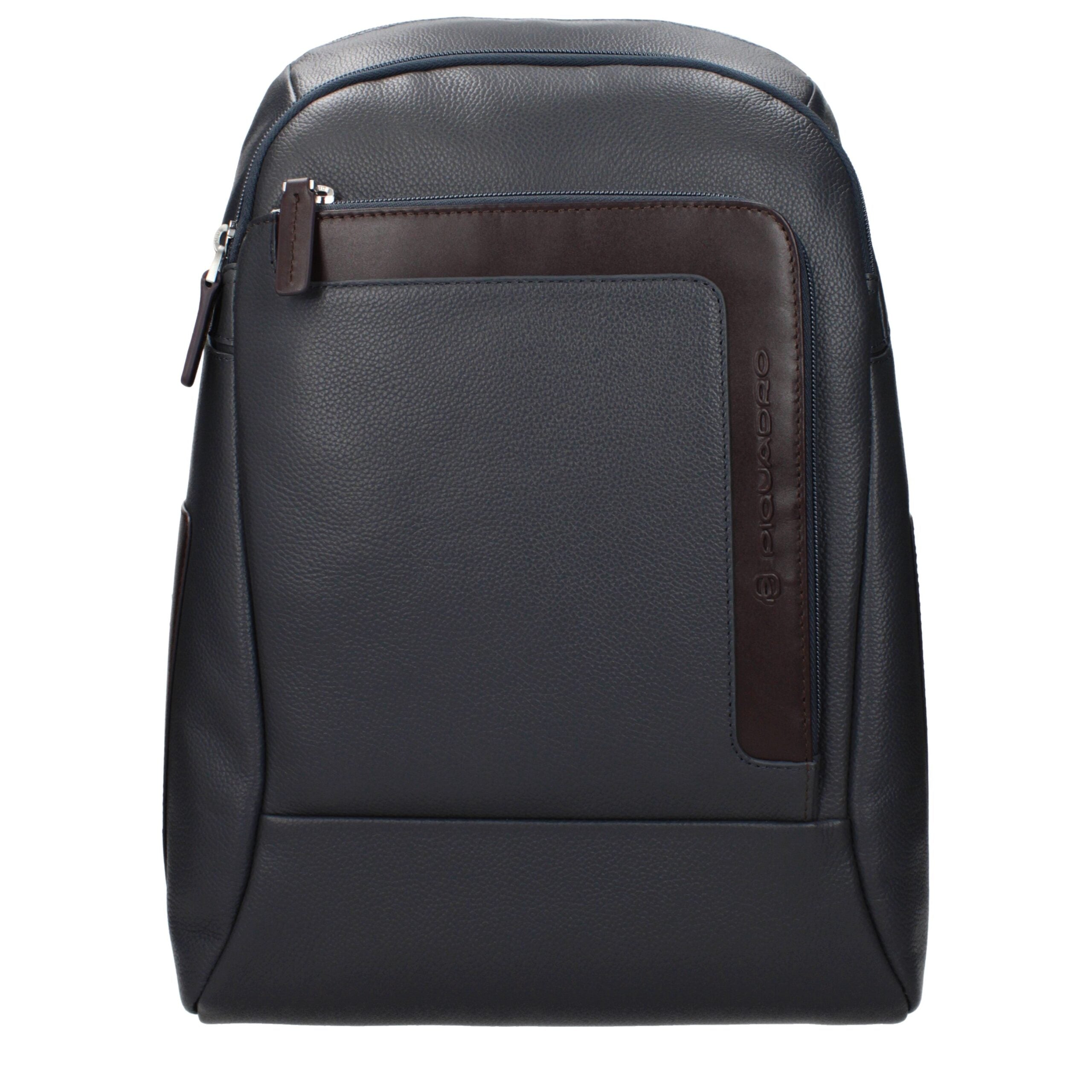 Piquadro Gray Leather Backpack Piquadro