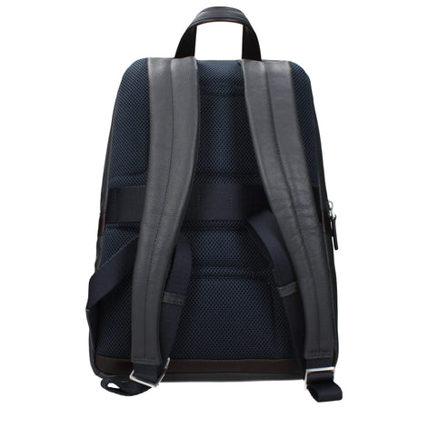 Piquadro Gray Leather Backpack Piquadro