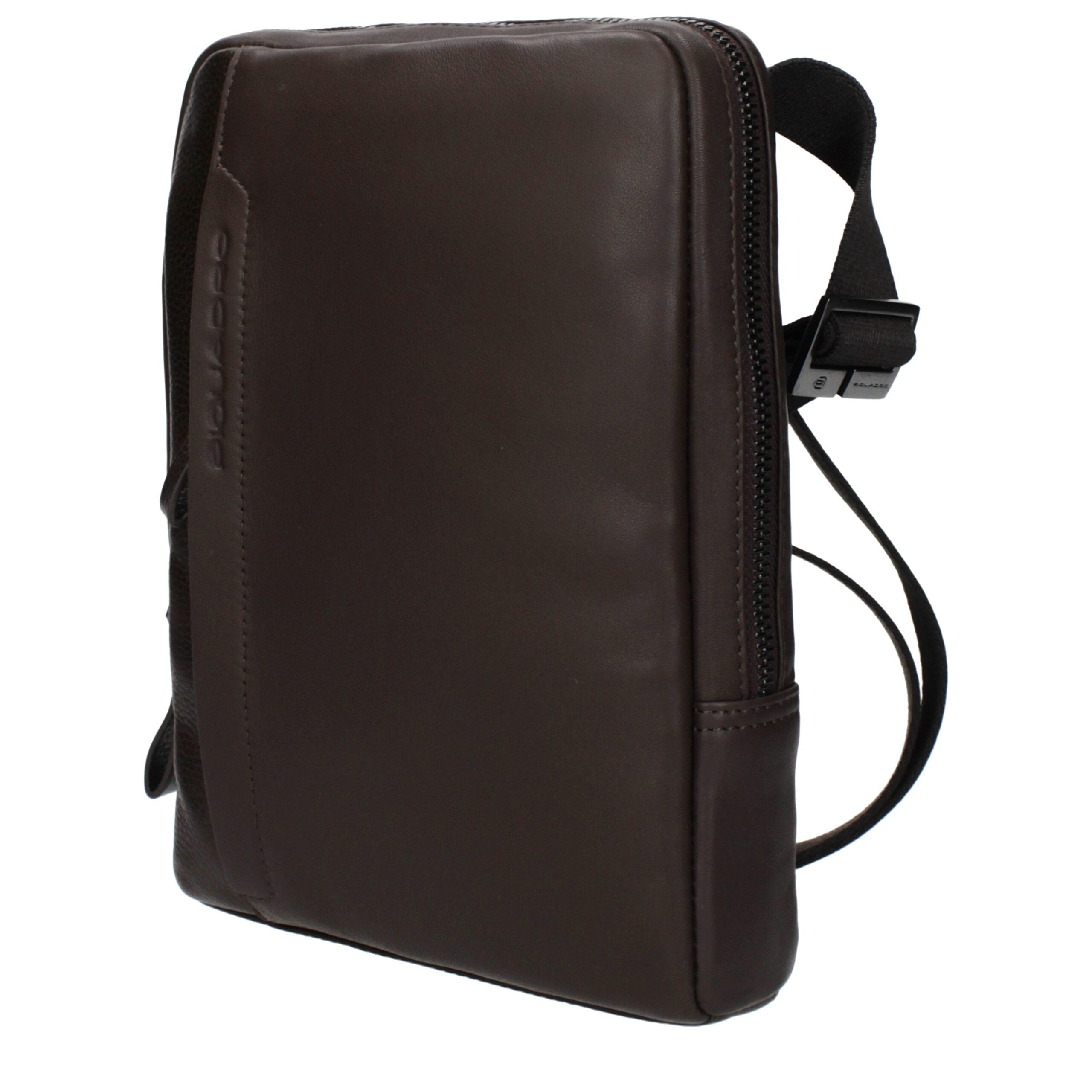 Piquadro Brown Leather Crossbody Bag Piquadro