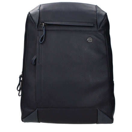 Piquadro Blue Leather Backpack Piquadro