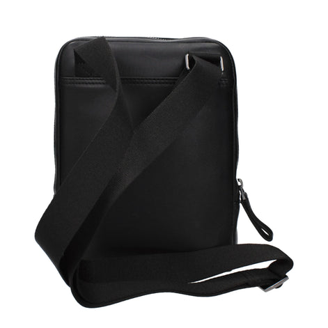 Piquadro Black Leather Crossbody Bag Piquadro