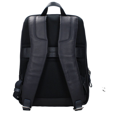 Piquadro Blue Leather Backpack Piquadro