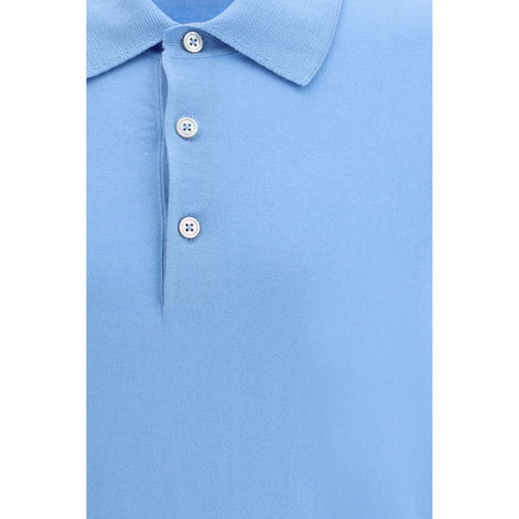 Tom Ford Blue Cotton Polo Shirt Tom Ford