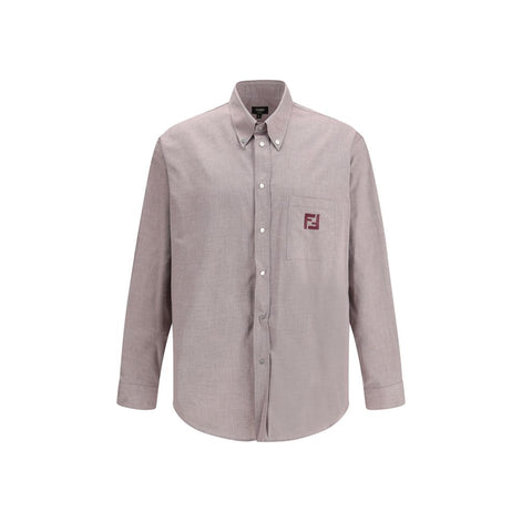 Fendi Bordeaux Cotton Shirt Fendi