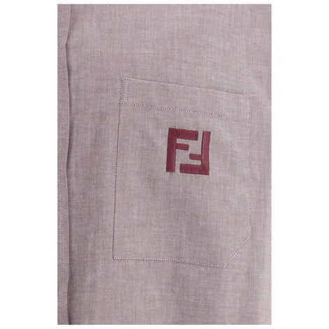 Fendi Bordeaux Cotton Shirt Fendi