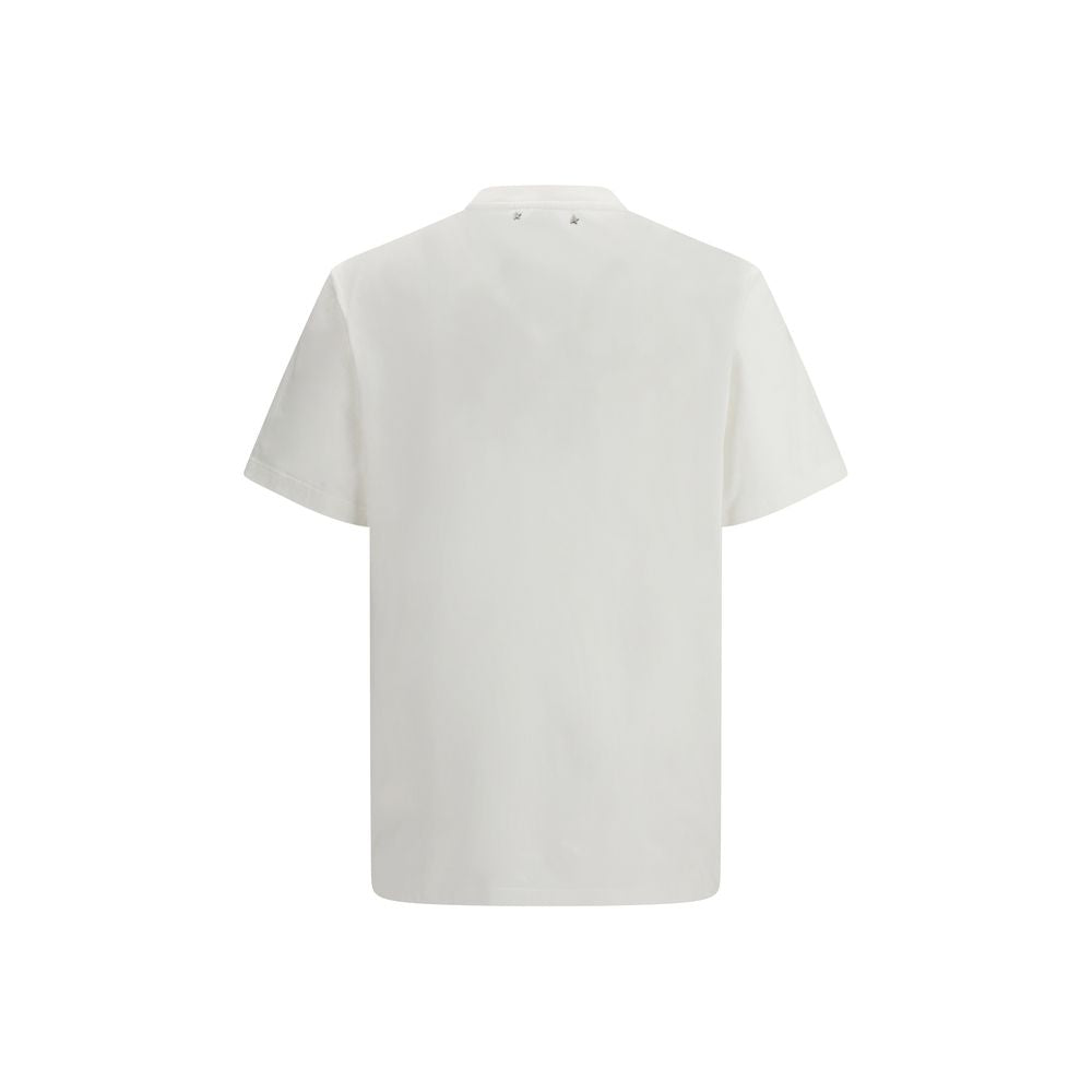 Golden Goose White Cotton T-Shirt Golden Goose